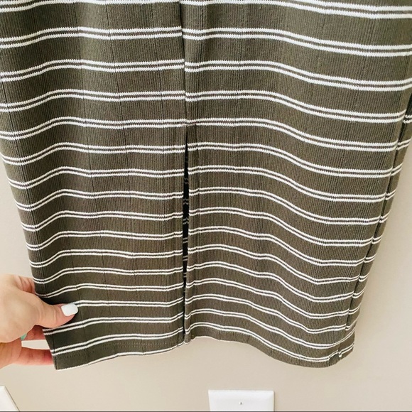 Wild Fable Striped Form Fitting Long Dress Green Sz XS - Picture 9 of 10